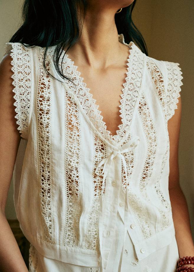 SEZANEレーストップス34 XS〜S トップス : レース＆刺繍コレクション | レディースウェア | Sézane