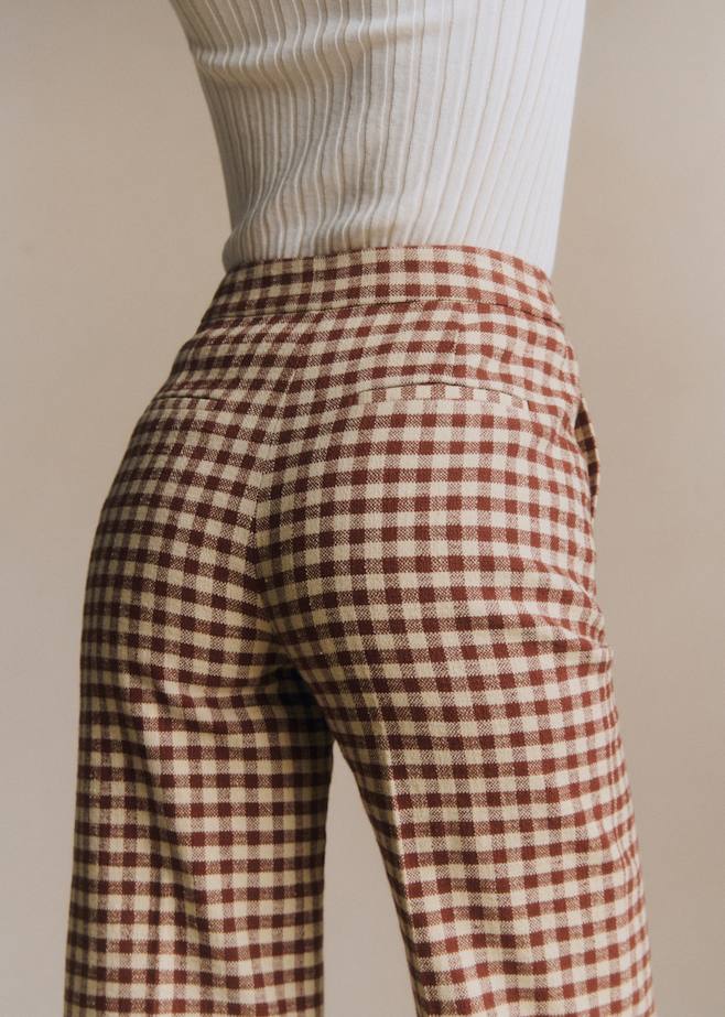 パンツ : シックでモードなチェック | レディースウェア | Sézane