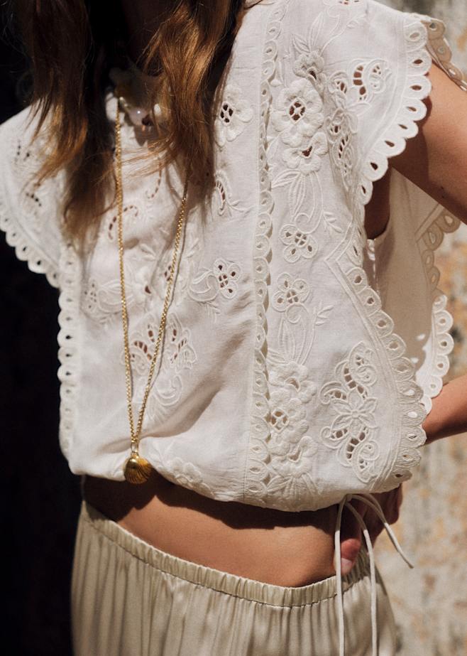 トップス : レース＆刺繍コレクション | レディースウェア | Sézane