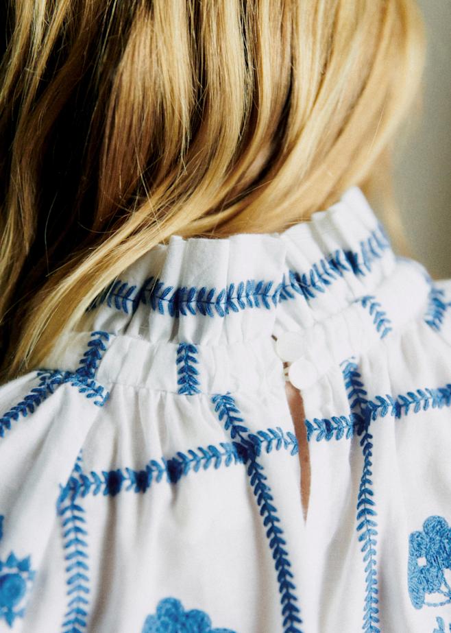Lace embroidery blouse main image 0