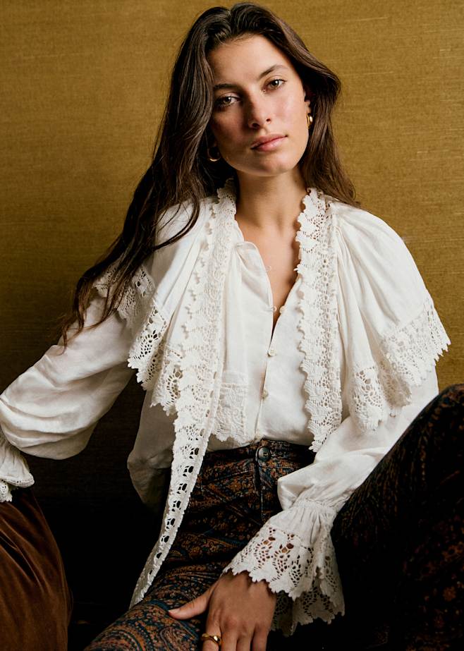 Tops: Lace & Embroidered | Women's Fashion | Sézane