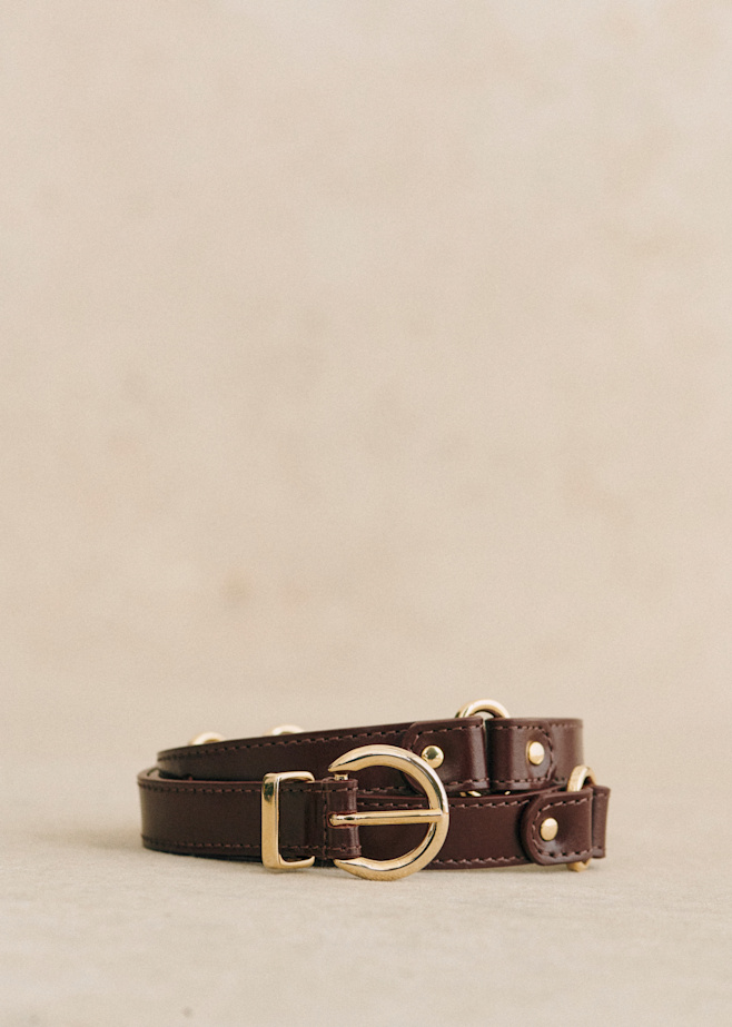 Artemis ベルト - インテンス・ブラック - 牛革 - Sézane 【美品