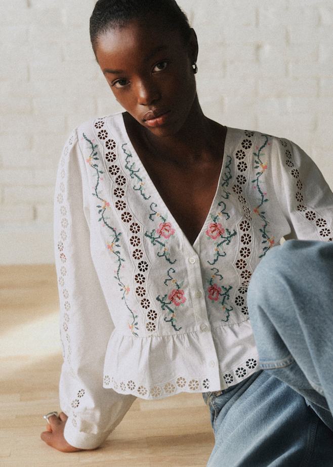 トップス : レース＆刺繍コレクション | レディースウェア | Sézane