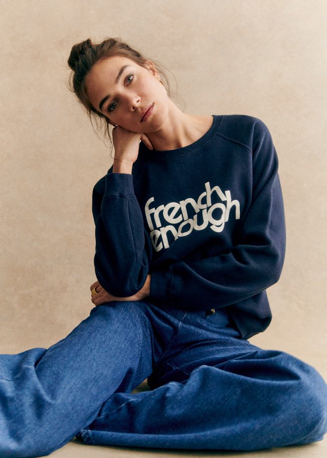 【新品未使用タグ付き】Sezane スウェット　セザンヌ　XSサイズ　ブラック 新品未使用タグ付き】Sezane スウェット XS セザンヌスウェット
