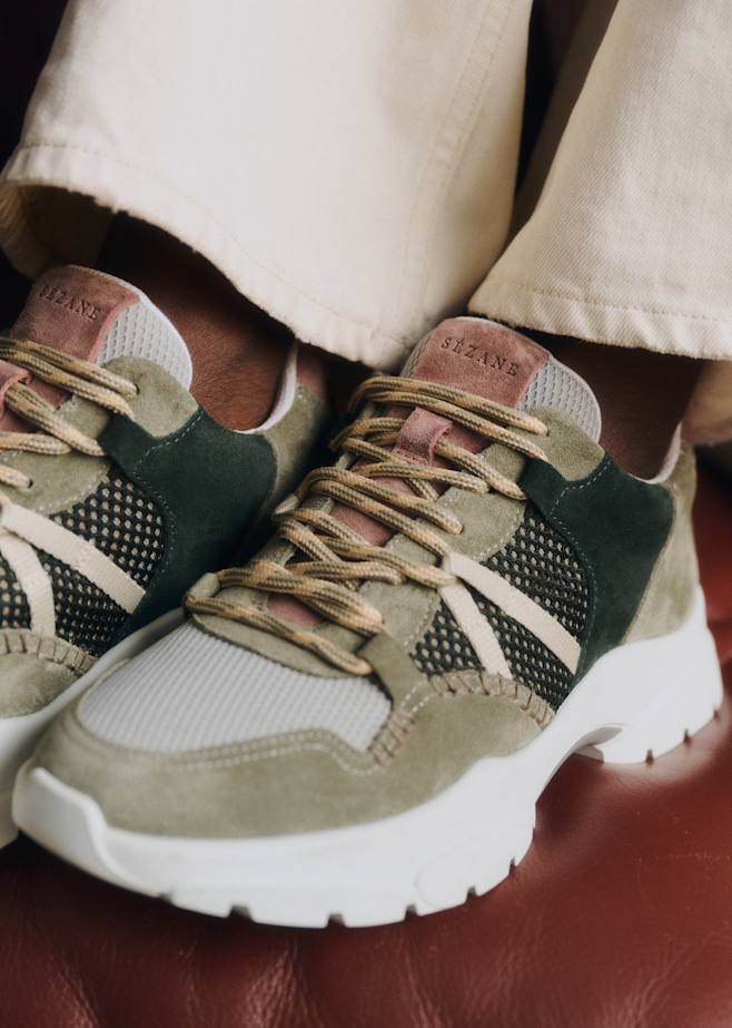 Sézane SEZANE セザンヌ　スニーカー Sézane セザンヌ Jack Trainers 本革スニーカー エクリュ