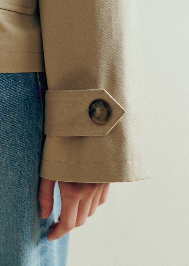 sezane SÉZANE ベージュ ダブルブレスト チェスターコート 36 sezane SÉZANE ベージュ ダブルブレスト チェスターコート 36