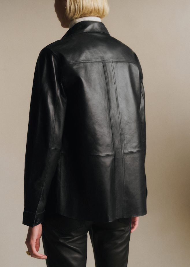 SEZANE セザンヌ　レザージャケット Will Jacket - Honey - Lamb leather - Sézane