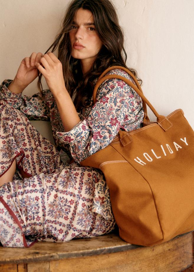 新品 タグ付 SEZANE Sezane セザンヌ ワンピース ブラウン S M