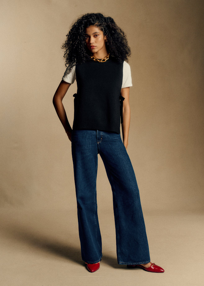 【美品】 Sezane デニムベスト xxl セザンヌ 美品】 Sezane デニムベスト xxl セザンヌ SEZANE(セザンヌ