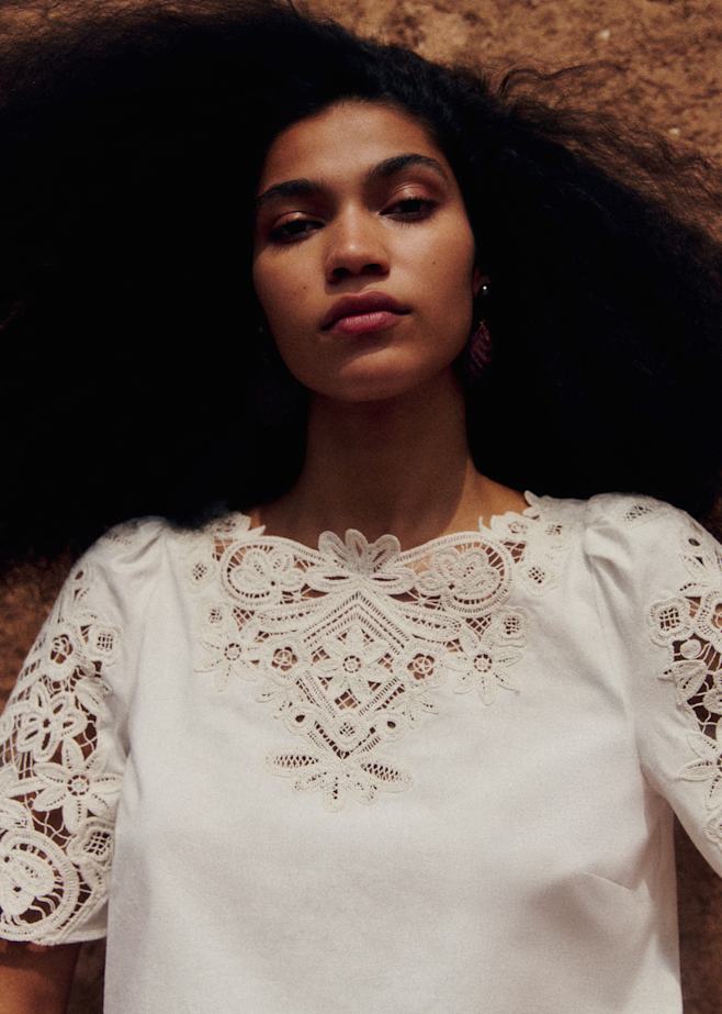 Tops: Lace & Embroidered | Women's Fashion | Sézane