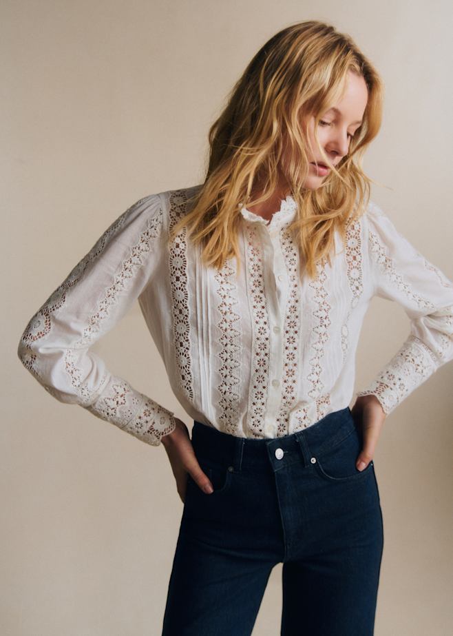 トップス : レース＆刺繍コレクション | レディースウェア | Sézane