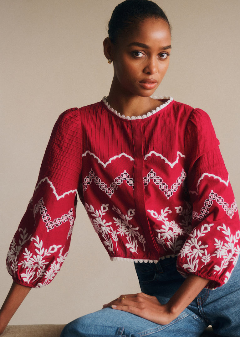 トップス : レース＆刺繍コレクション | レディースウェア | Sézane