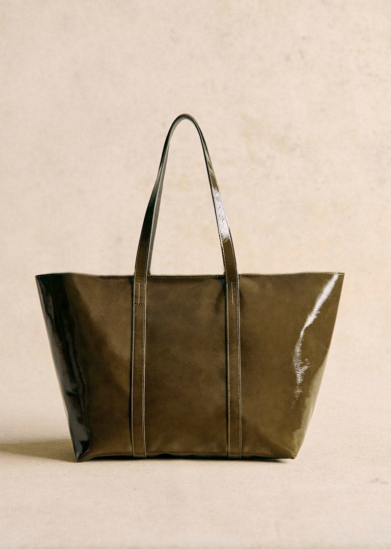 セザンヌ ドット柄 ショッピングバッグ トートバッグ セザンヌ ドット柄 ショッピングバッグ トートバッグ (SEZANE