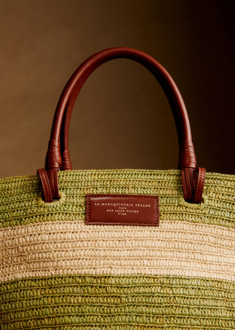 極美品 sezane セザンヌ バッグ レオパード ポーチ バナナバッグ
