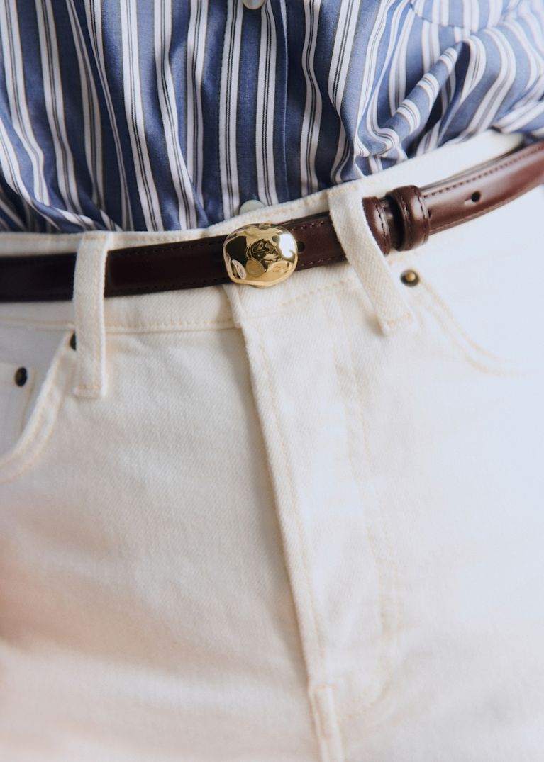 新品sezaneセザンヌスエードARTEMISレザーベルトベージュ Artemis Belt - Beige - Bovine leather - Sézane