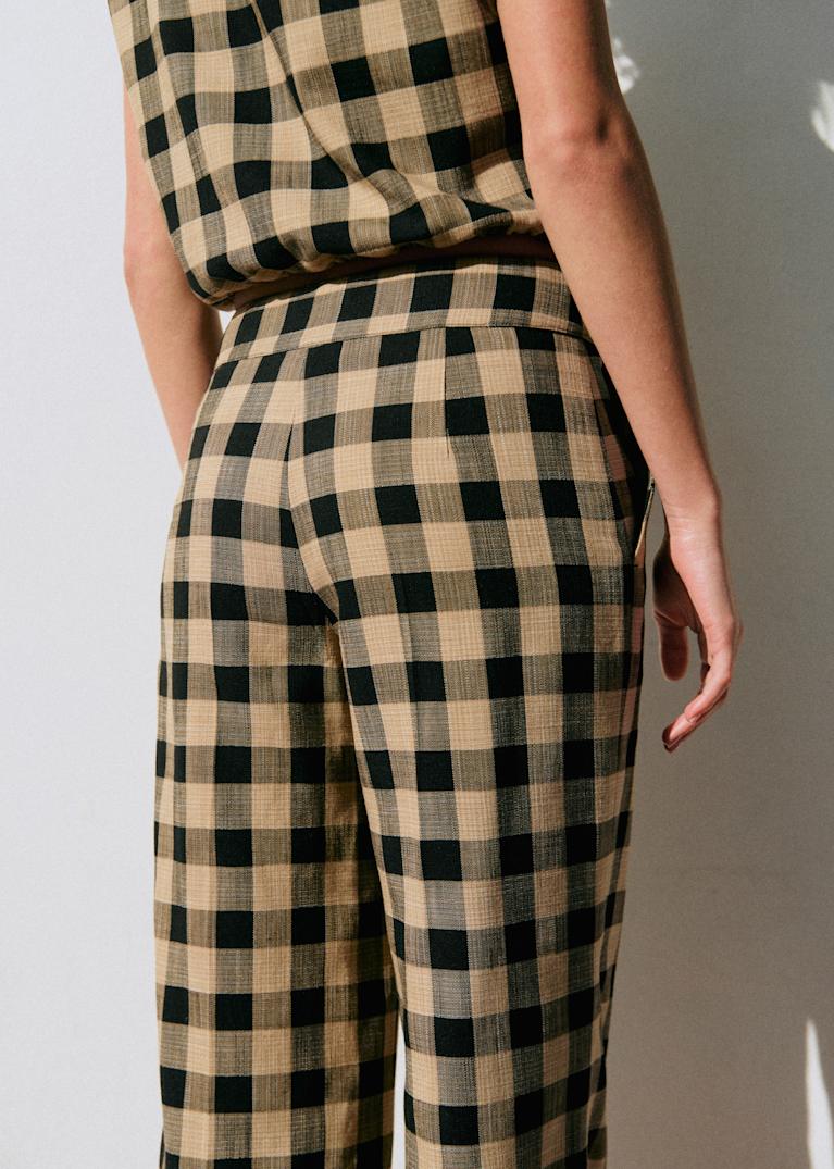 パンツ : シックでモードなチェック | レディースウェア | Sézane