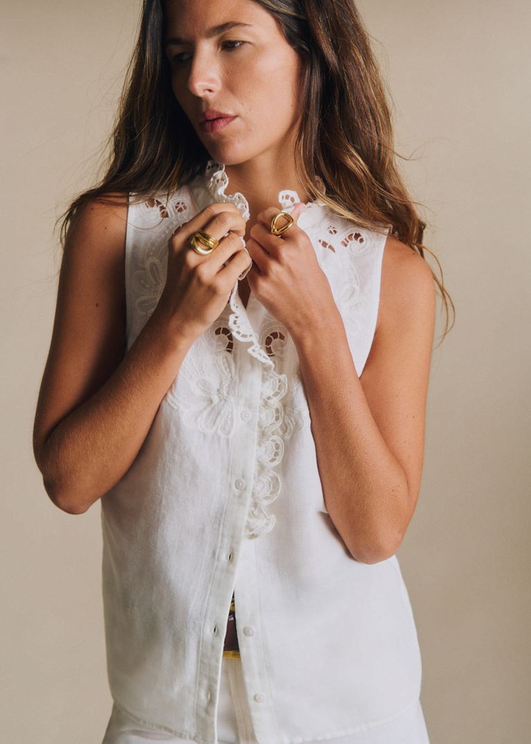 Tops: Lace & Embroidered | Women's Fashion | Sézane
