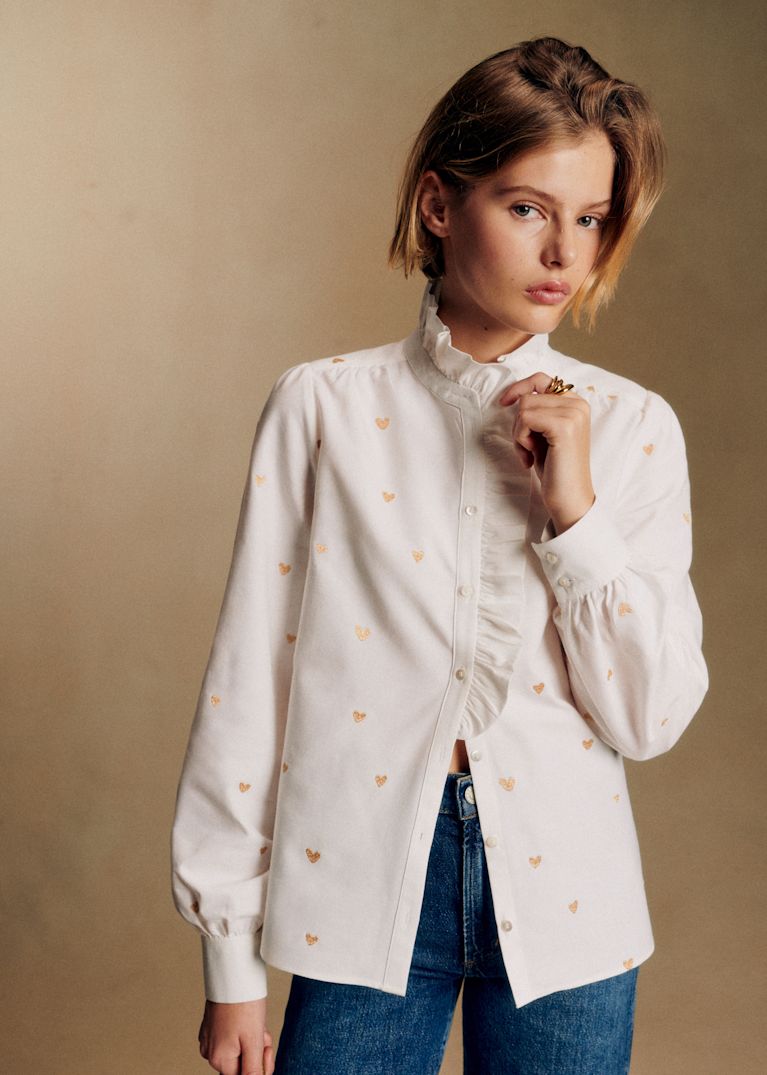 【新品未使用タグ付き】Sezane スウェット　セザンヌ　XSサイズ　ブラック セザンヌ 人気 可愛 ハート柄 オーガニックコットン 長袖シャツ