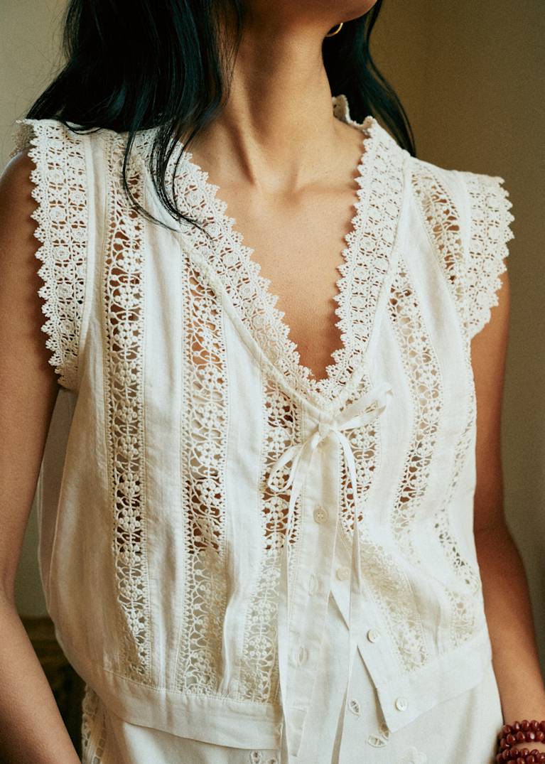 トップス : レース＆刺繍コレクション | レディースウェア | Sézane