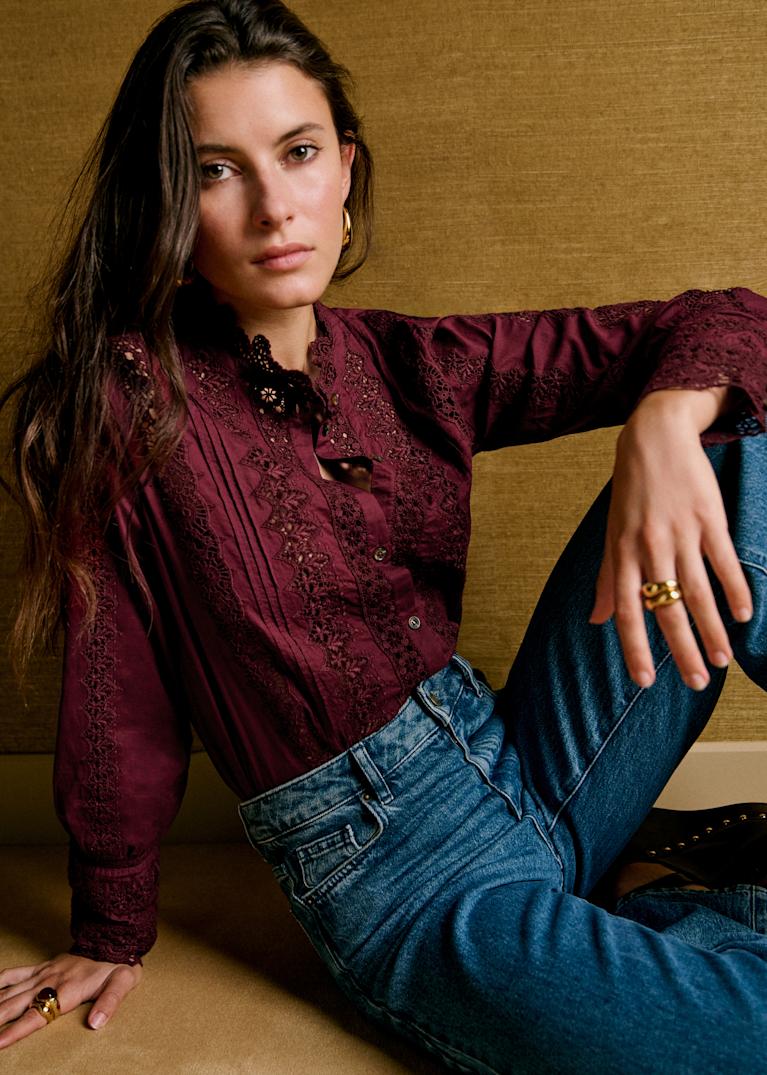 Tops: Lace & Embroidered | Women's Fashion | Sézane