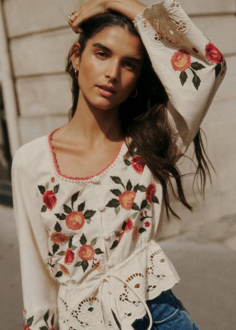Tops: Lace & Embroidered | Women's Fashion | Sézane