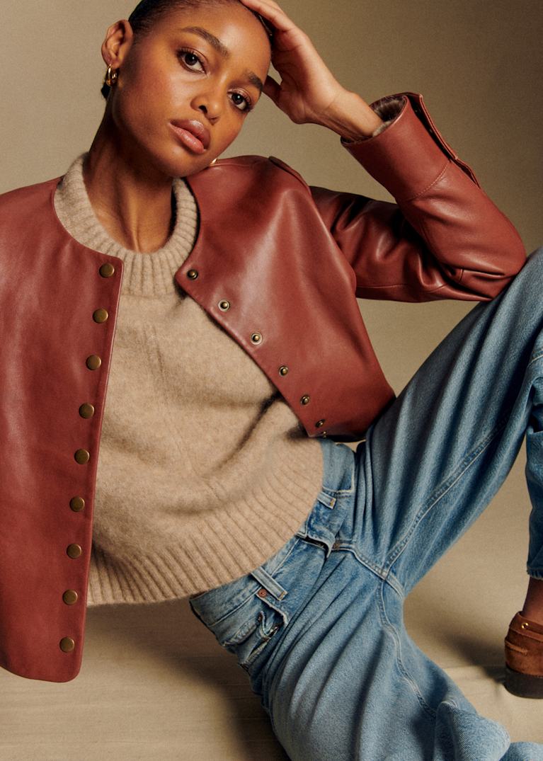 レザージャケット : ショート ＆ ロング | レディースウェア | Sézane