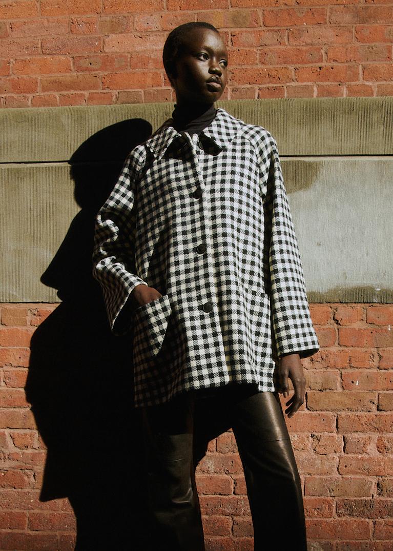 epine volume wool tailored coat gray⭐️ Coats : Long & Short | Women's Fashion | Sézane