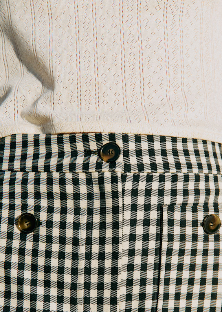 パンツ : シックでモードなチェック | レディースウェア | Sézane