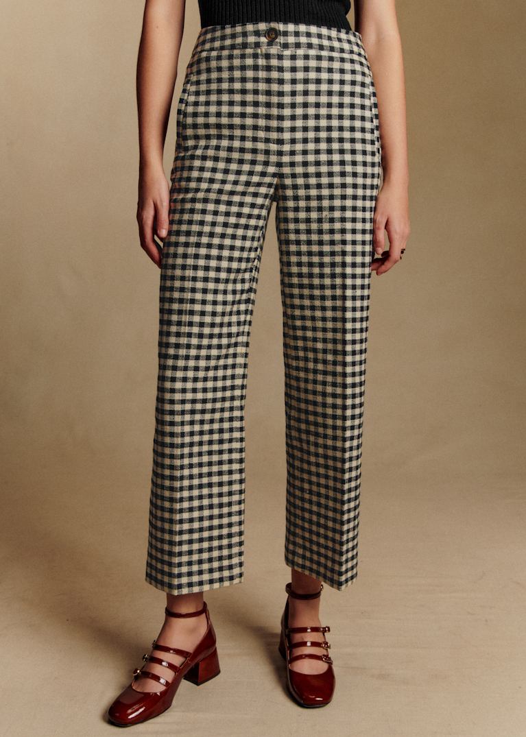 パンツ : シックでモードなチェック | レディースウェア | Sézane
