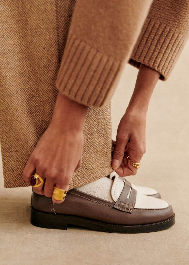 SEZANE JESSIE ハイヒールスムースレザーローファー パリブランド