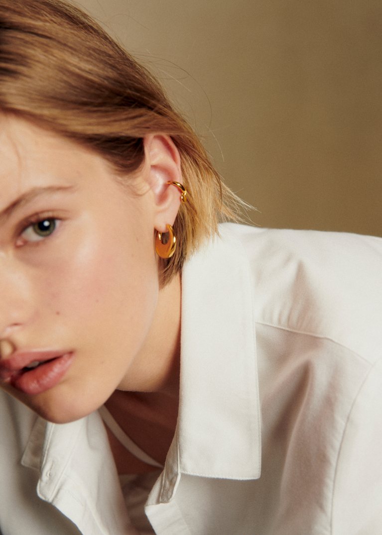 【完売　日本未入荷】Sezane セザンヌ　ピアス　クラシカル　リング Kinsai Ear Accessory - Fiori Azzurro