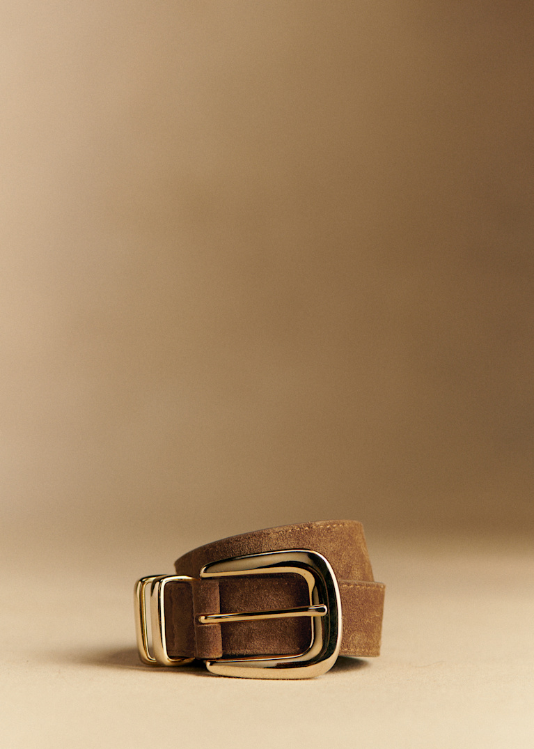 SÉZANE ブラウンレザーベルト ゴールドバックル Belts | Womenswear | Sézane