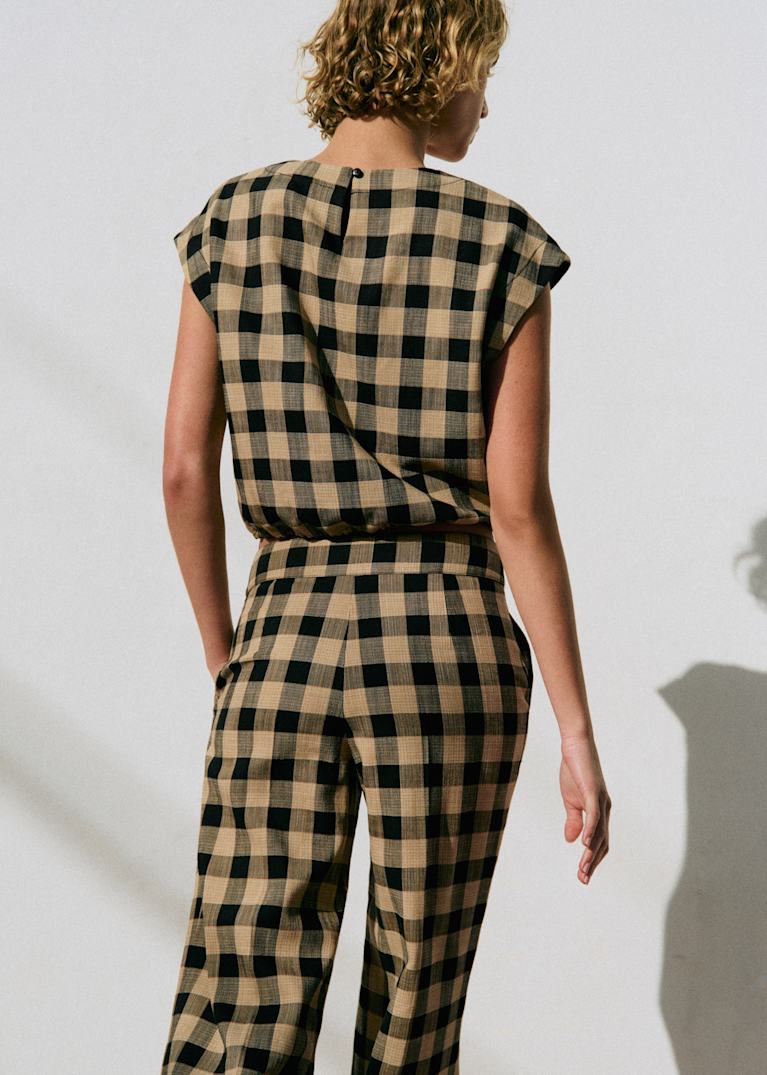 パンツ : シックでモードなチェック | レディースウェア | Sézane