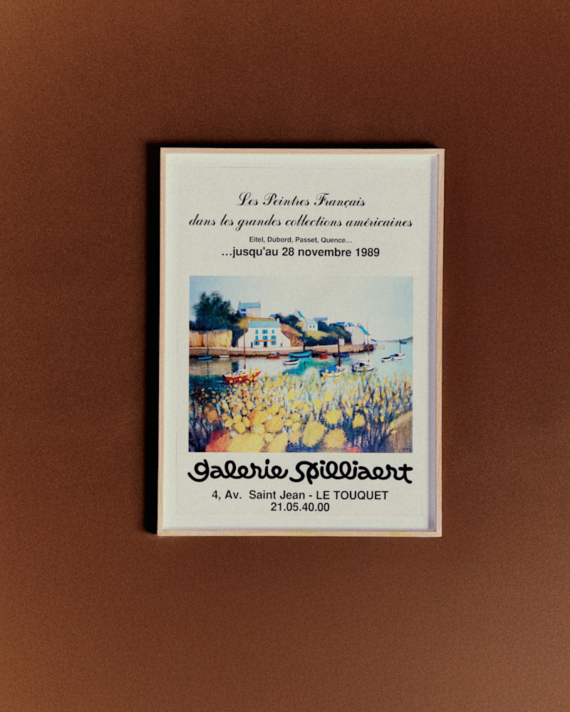 AFFICHE-GALERIE-SPILLIAERT-LES-PEINTRES-FRANCAIS-DANS-LES-GRANDES-COLLECTIONS-AMERICAINES-1989