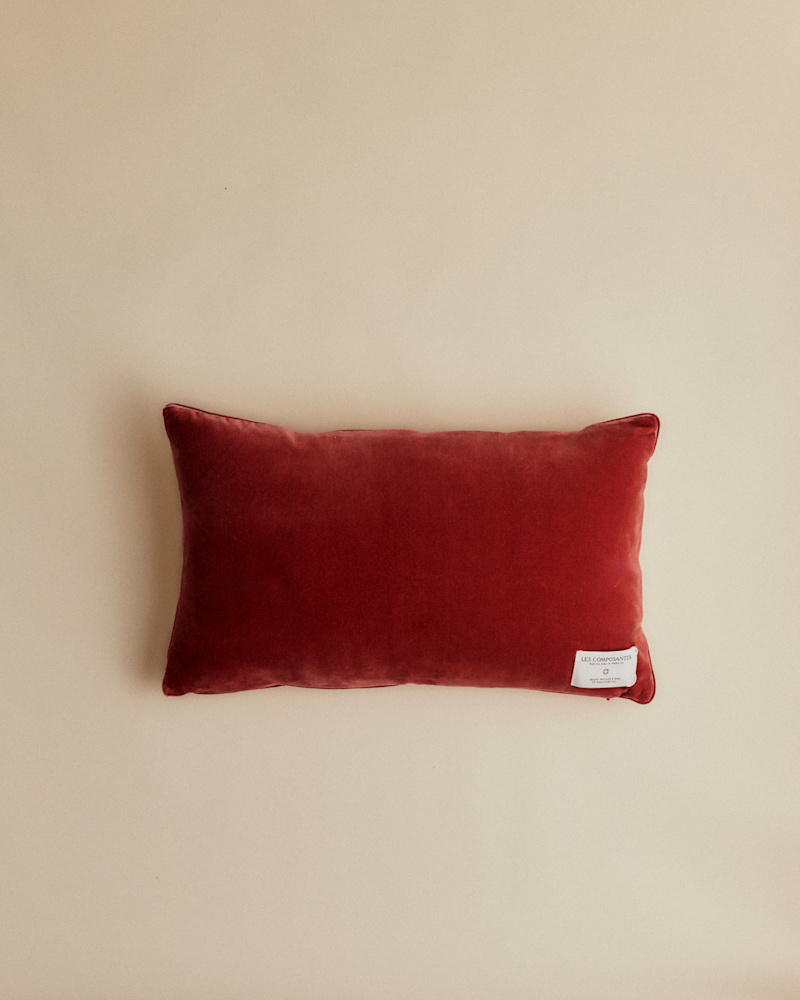 COUSSIN VINTAGE VELOURS BLUSH - PETIT MODÈLE