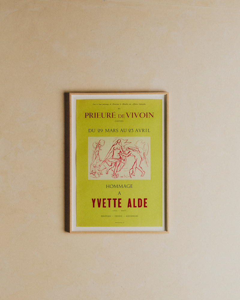 AFFICHE HOMMAGE À YVETTE ALDE