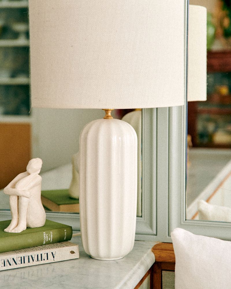 LAMPE TRAVIATA GRAND MODÈLE ÉCRU