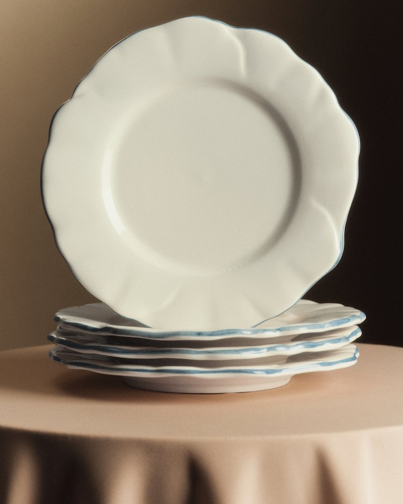 SET DE 4 ASSIETTES PLATES - BARCAROLLE
