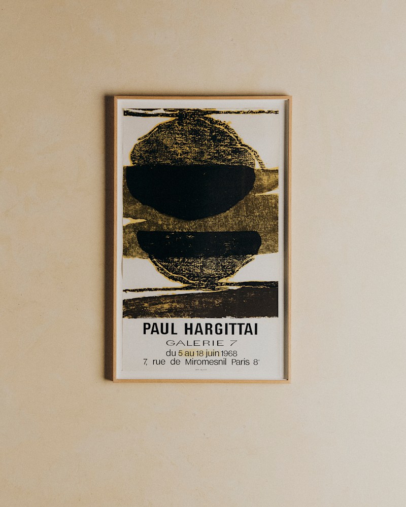 AFFICHE GALERIE 7, PAUL HARGITTAI, 1968
