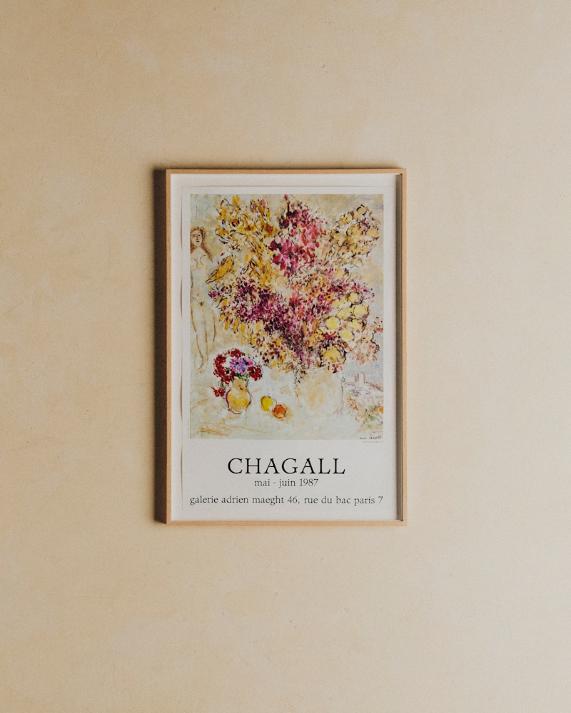 AFFICHE GALERIE MAEGHT, CHAGALL, 1987