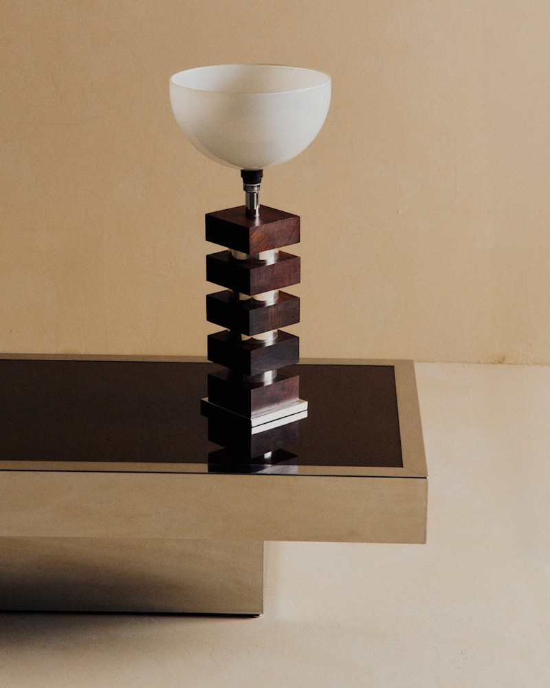 LAMPE VINTAGE EN PALISSANDRE
