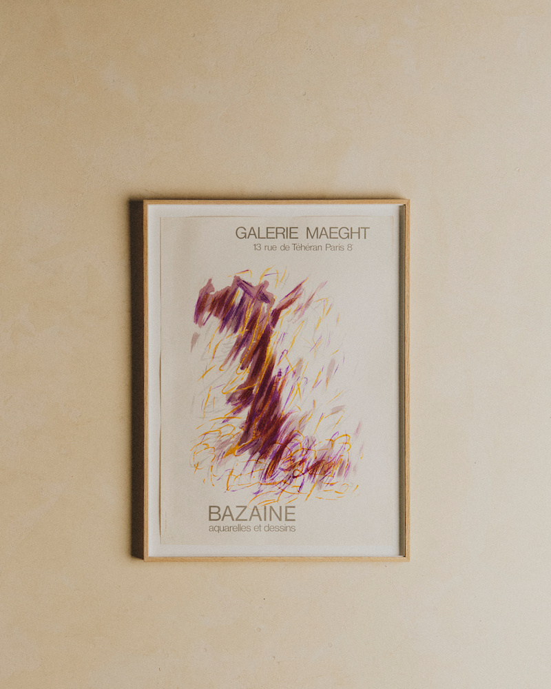 AFFICHE GALERIE MAEGHT, BAZAINE