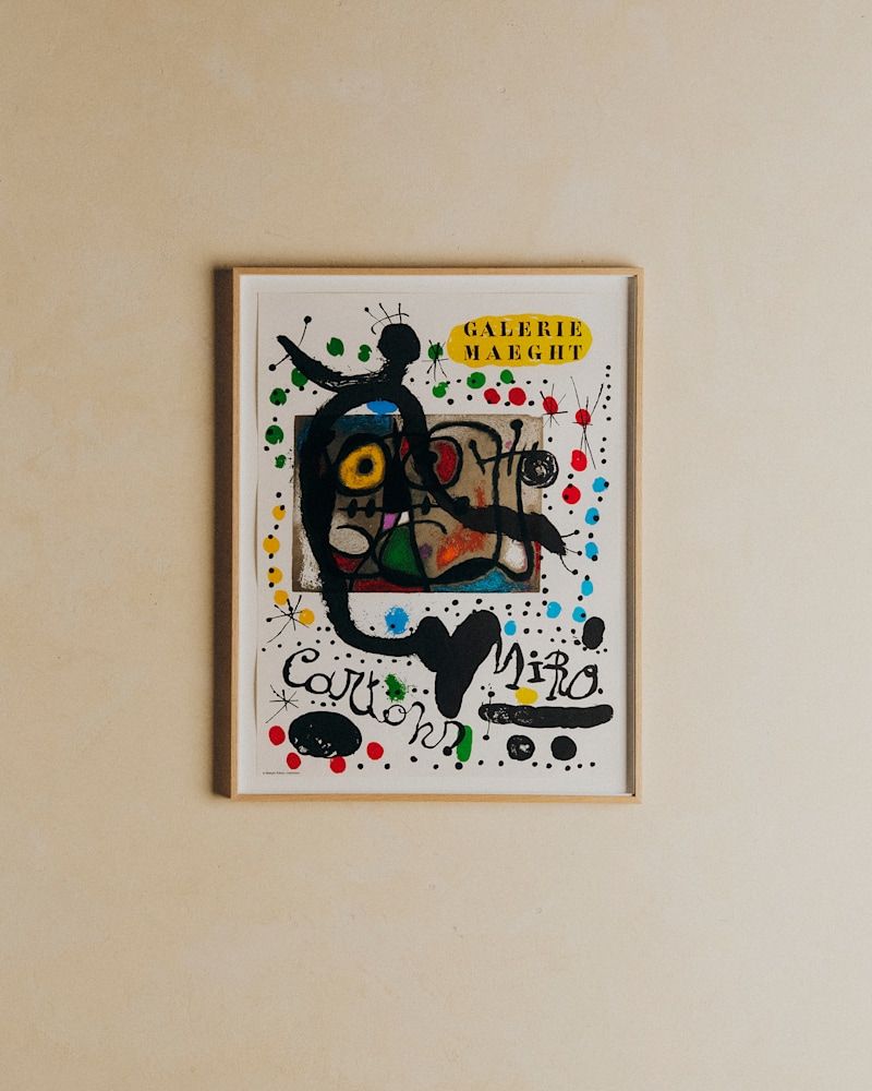 AFFICHE GALERIE MAEGHT, SÉRIE CARTONS MIRO, 1959