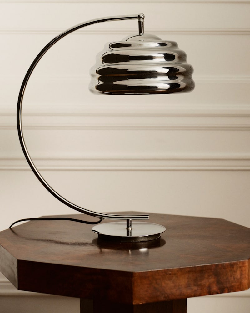 LAMPE DE BUREAU VINTAGE EN CHROME