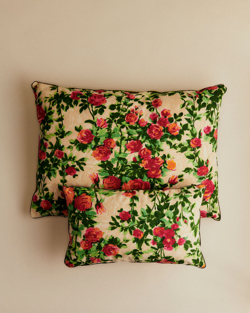 COUSSIN VINTAGE VELOURS VERT - TRÈS GRAND MODÈLE