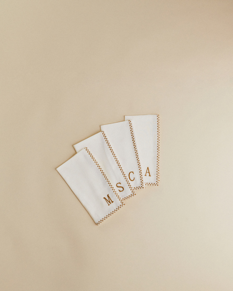 SERVIETTE MONOGRAMME
