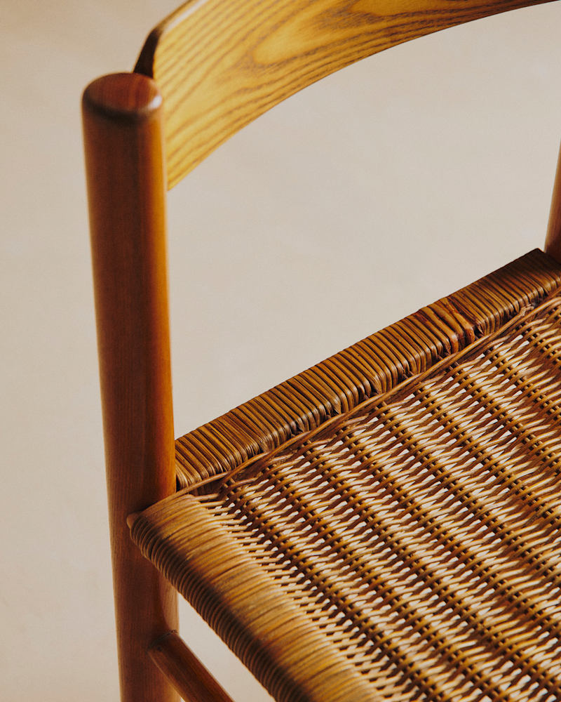 LOT DE 5 CHAISES VINTAGE EN OSIER