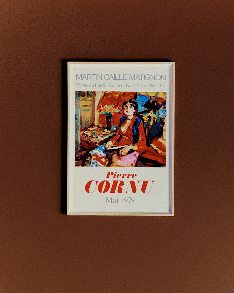 AFFICHE GALERIE MARTIN-CAILLE MATIGNON, PIERRE CORNU, 1979