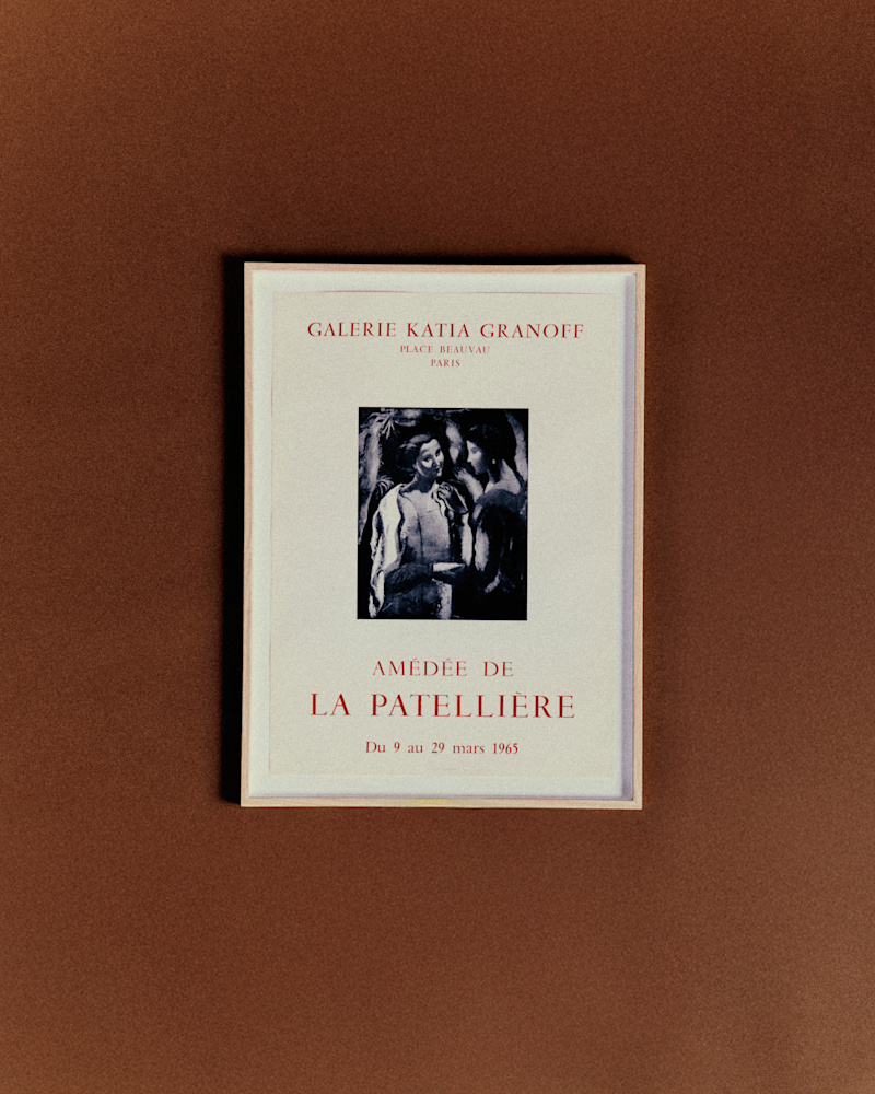 AFFICHE GALERIE KATIA GRANOFF, AMÉDÉE DE LA PATELLIÈRE, 1965