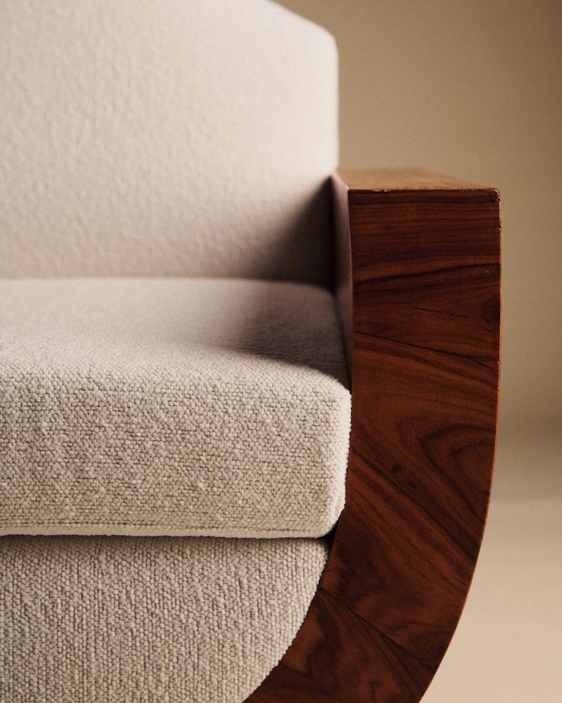 FAUTEUIL EN PALISSANDRE ART DÉCO ANNÉES 30